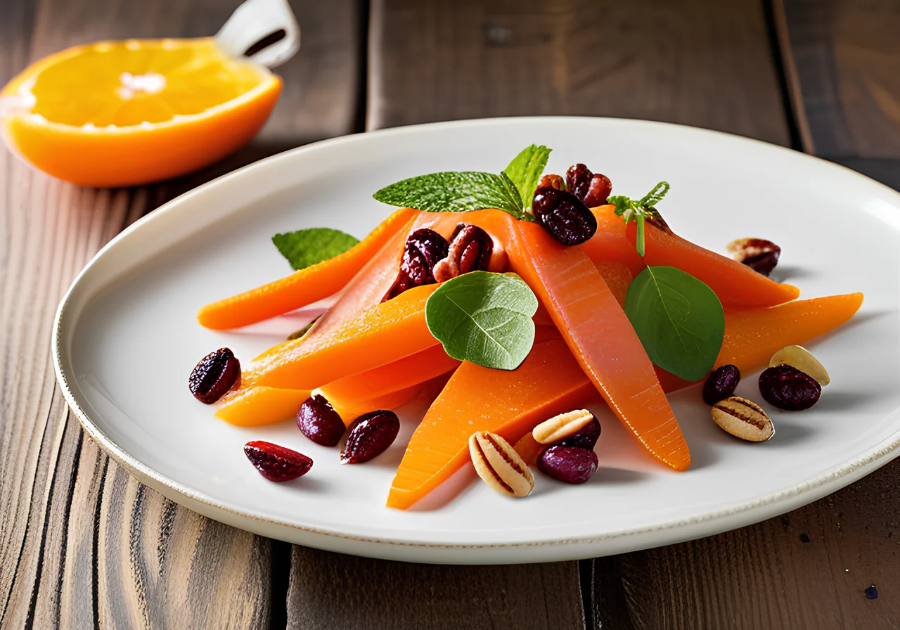 Carrot Salad with Pine Nuts and Yogurt Dressing