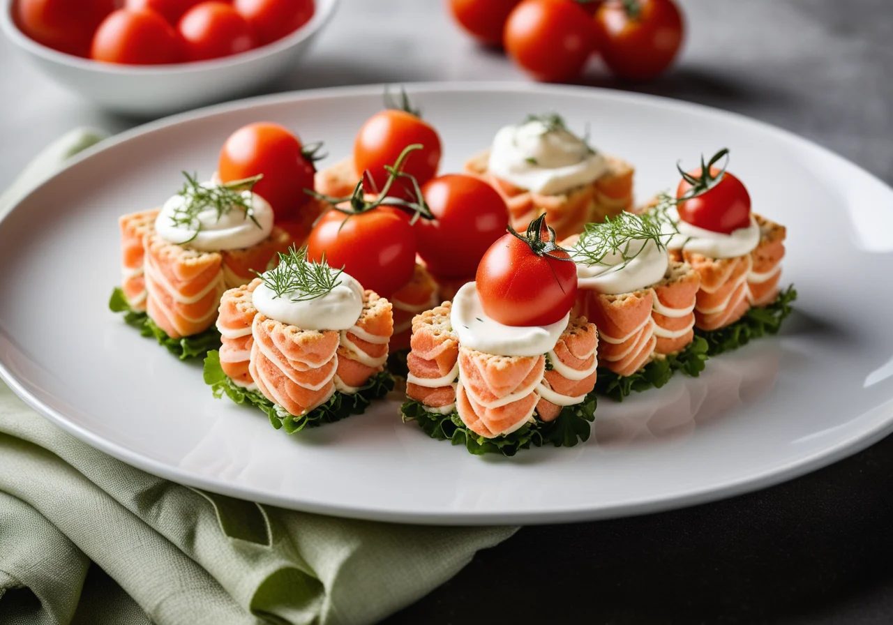 Lachs-Kräuter-Röllchen