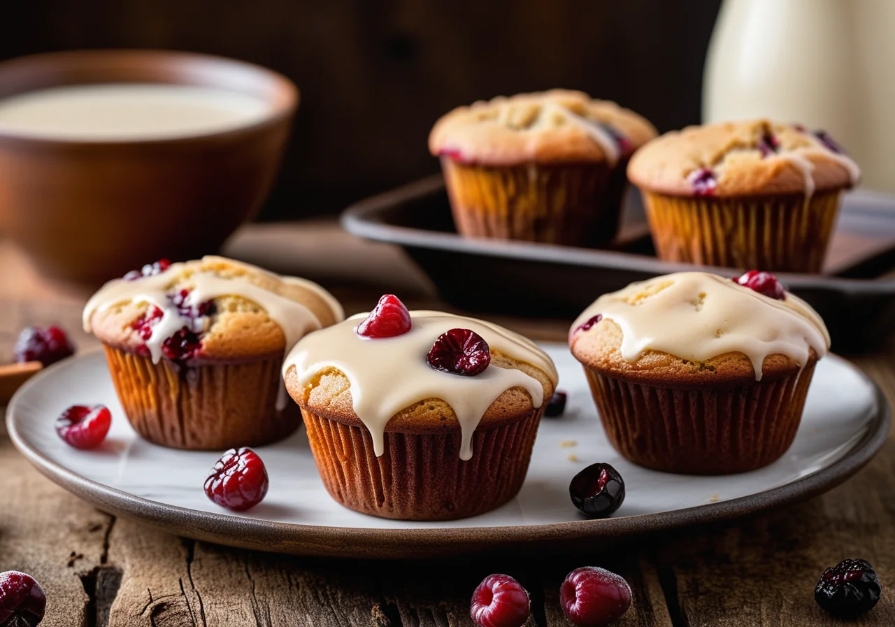 White Glazed Muffins